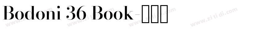 Bodoni 36 Book字体转换